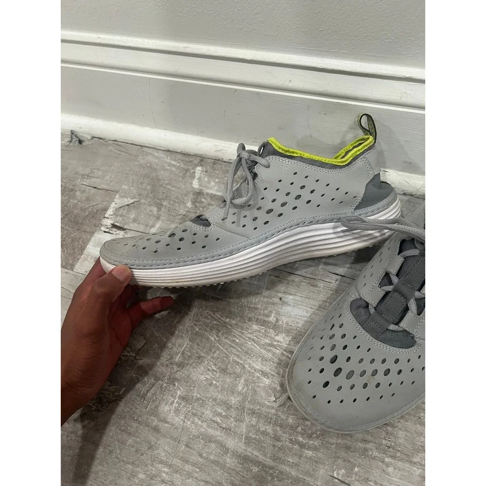 Nike Men's Shoes Solarsoft Costa Low Wolf Grey Venom Green Water Sneaker Size 10
